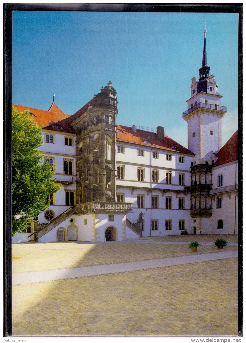 Torgau - Schloss Hartenfels   Innenhof Mit Wendelstein - Torgau