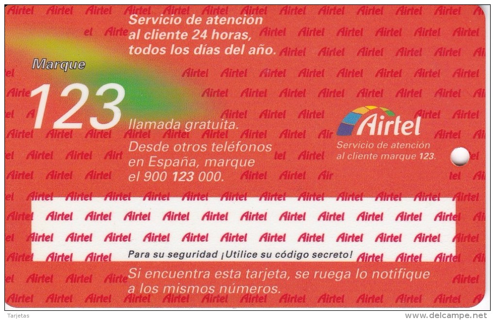 PA-003  TARJETA GSM DE AIRTEL PALABRA (RARA) - Airtel