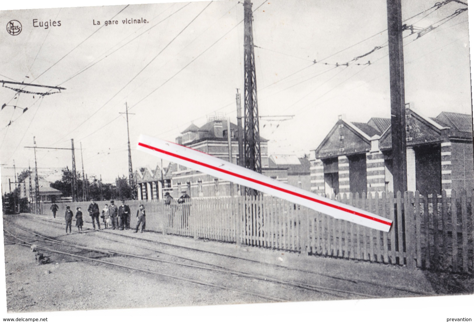 EUGIES - La Gare Vicinale - Carte Animée - Frameries