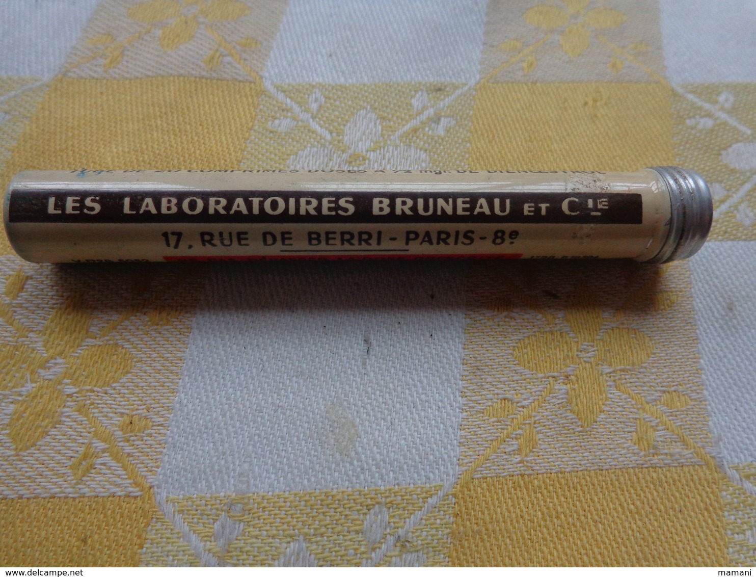 Boite Carton Avec Notice +tube Verre BILIFLUINE  LABORATOIRE STENE A MOULINS+cycladiene Labo Bruneau - Autres & Non Classés