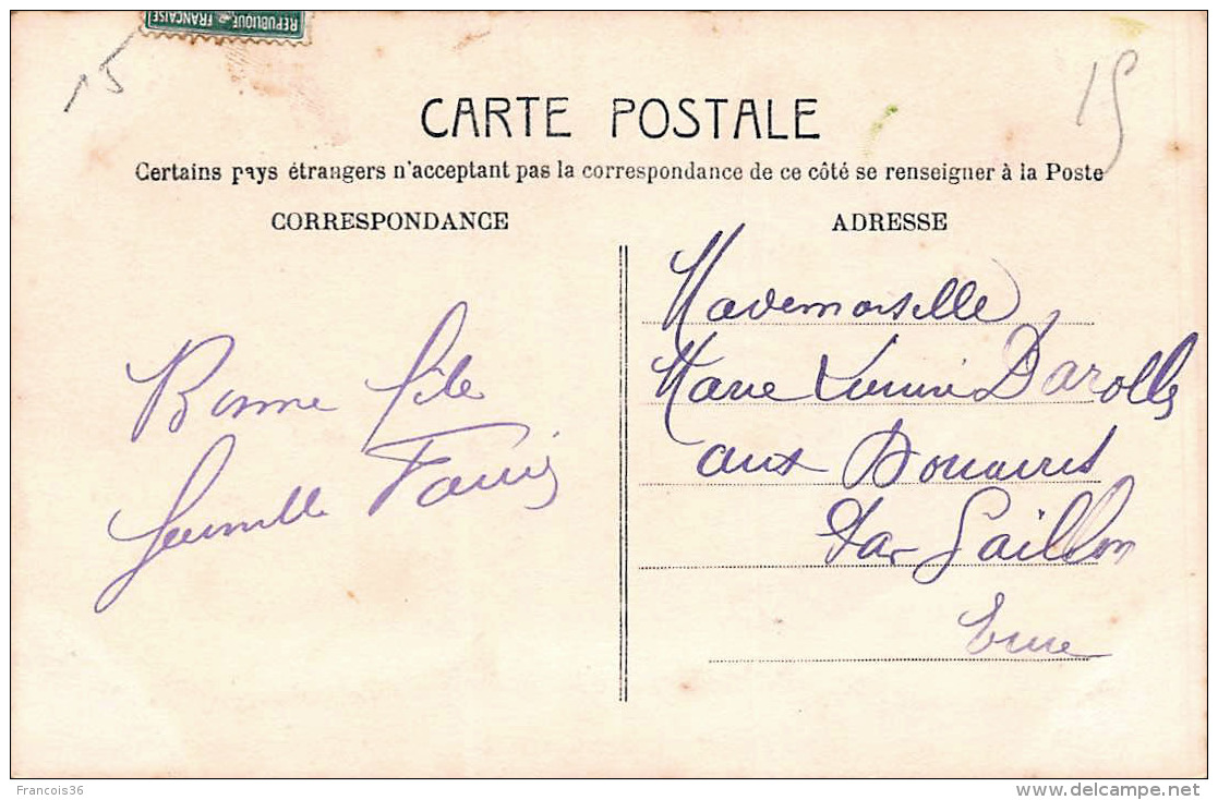 CPA Prénom MARIE LOUISE -  Je Pense à Vous - Scans Recto &amp; Verso - Firstnames