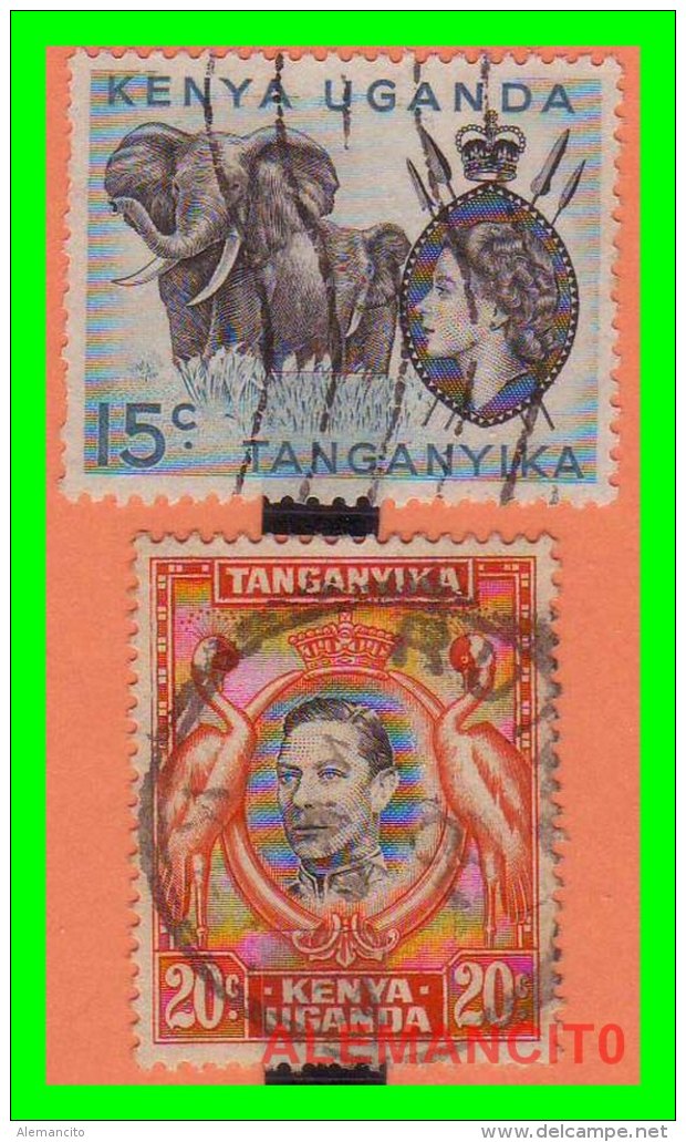 GRAN BRETAÑA  COLONIA DE KENYA UGANDA TANGANYIKA ) SELLOS AÑO 1938 - Tanganyika (...-1932)