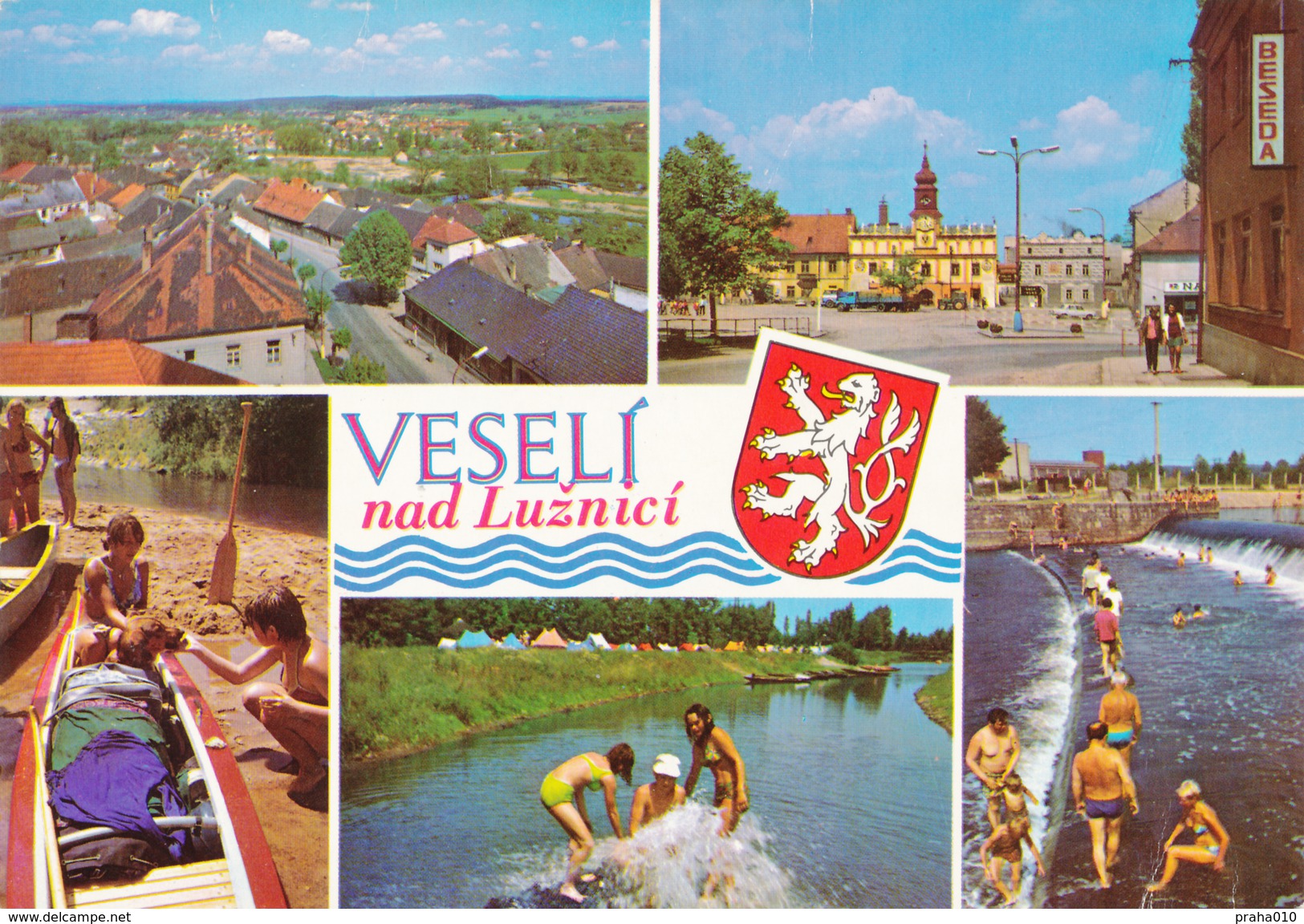 L1531 - Czechoslovakia (1975) Veseli Nad Luznici (postcard: Veseli) Tariff: 30 H (stamp: Czechoslovak Spartakiad 1975) - Gymnastik