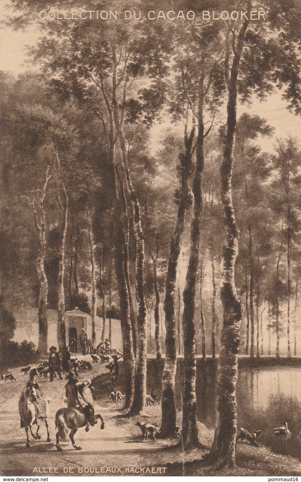 Publicité : Allée De Bouleaux, Hackaert - Collection Du Cacao Blooker - M. Cante épicerie L'Absie - Chocolat