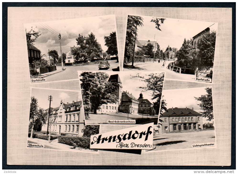 7205 - Alte MBK Ansichtskarte - Arnsdorf Bei Radeberg - Schule Theater - Reichenbach - Mehlig 1961 - N. Gel TOP - Radeberg