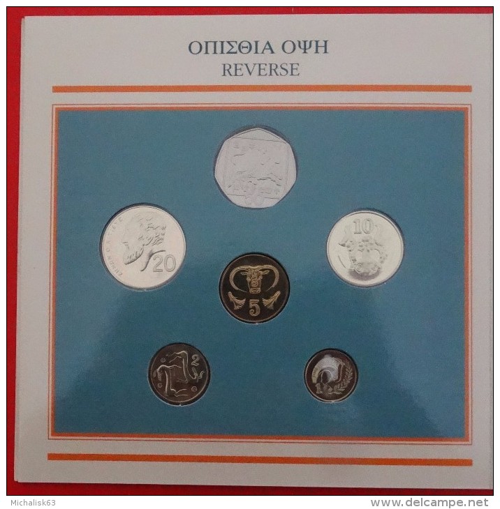 Cyprus / Greece, 1994 Coins Set (cents) "Rare Set Uncirculated" - Chypre