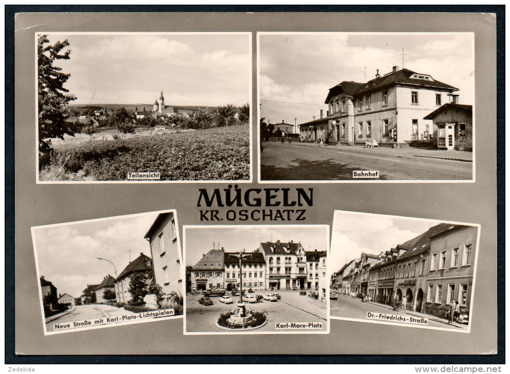 7921 - Alte MBK Ansichtskarte - Mügeln Kr. Oschatz - Bahnhof - Gel. 1967 - Reichenbach - Oschatz