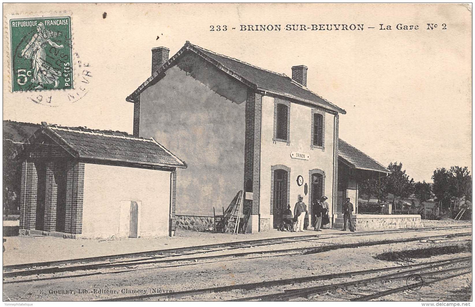 58 - Nièvre - Brinon Sur Beuvron - Gare - Ligne Nevers à Corbigny Et Brinon Sur Beuvron - Brinon Sur Beuvron