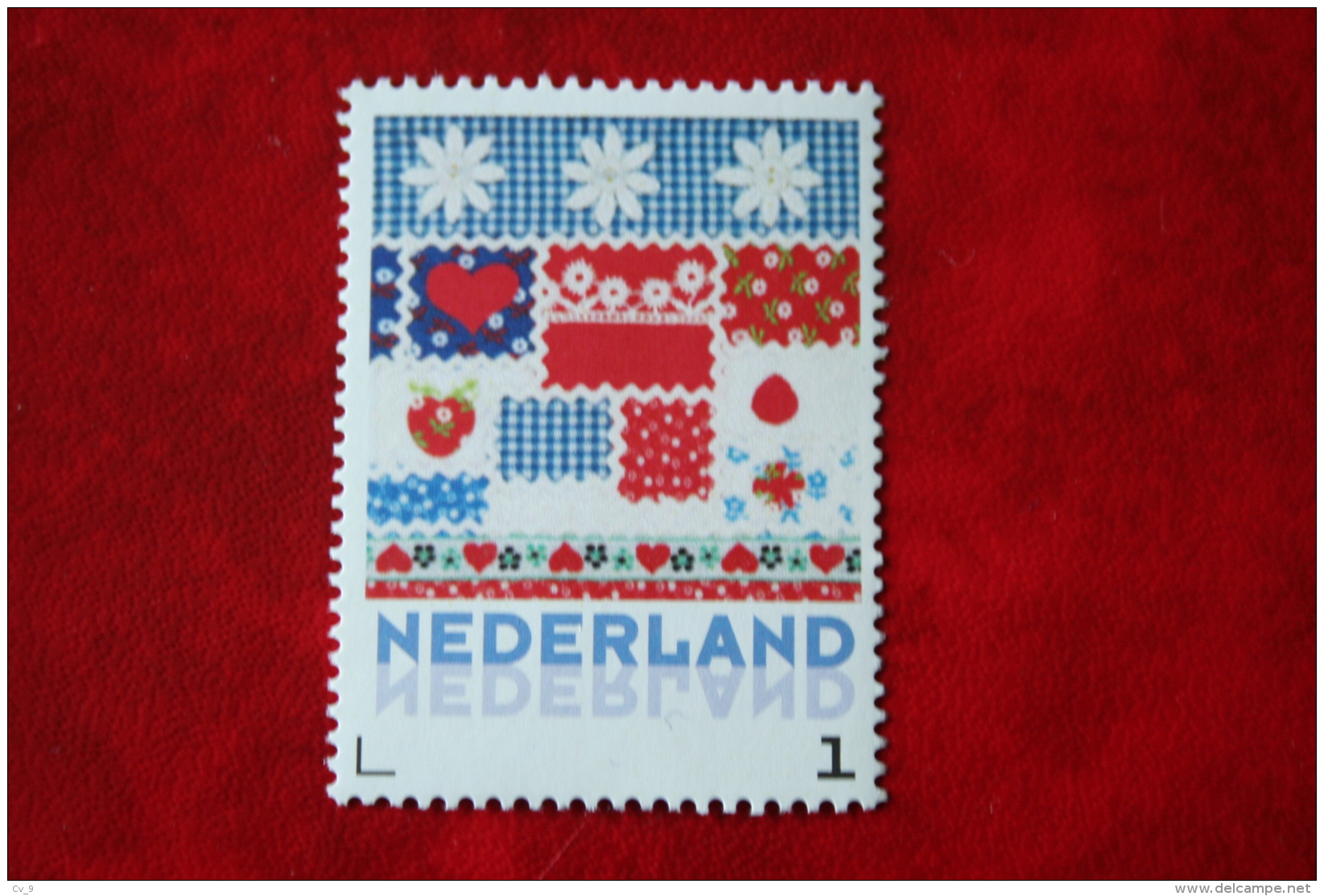 Textile Patchwork HALLMARK Persoonlijke Postzegel POSTFRIS / MNH ** NEDERLAND / NIEDERLANDE - Personalisierte Briefmarken