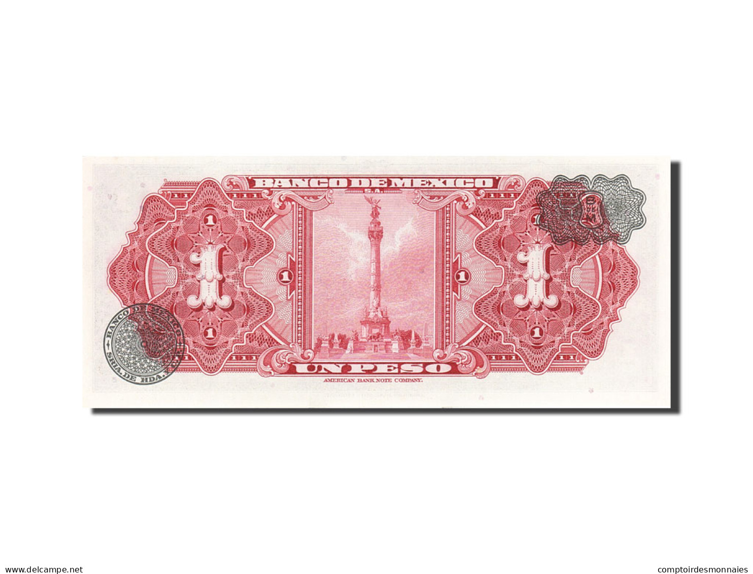 Billet, Mexique, 1 Peso, 1957-1961, 1969-08-27, KM:59k, SPL - Mexique