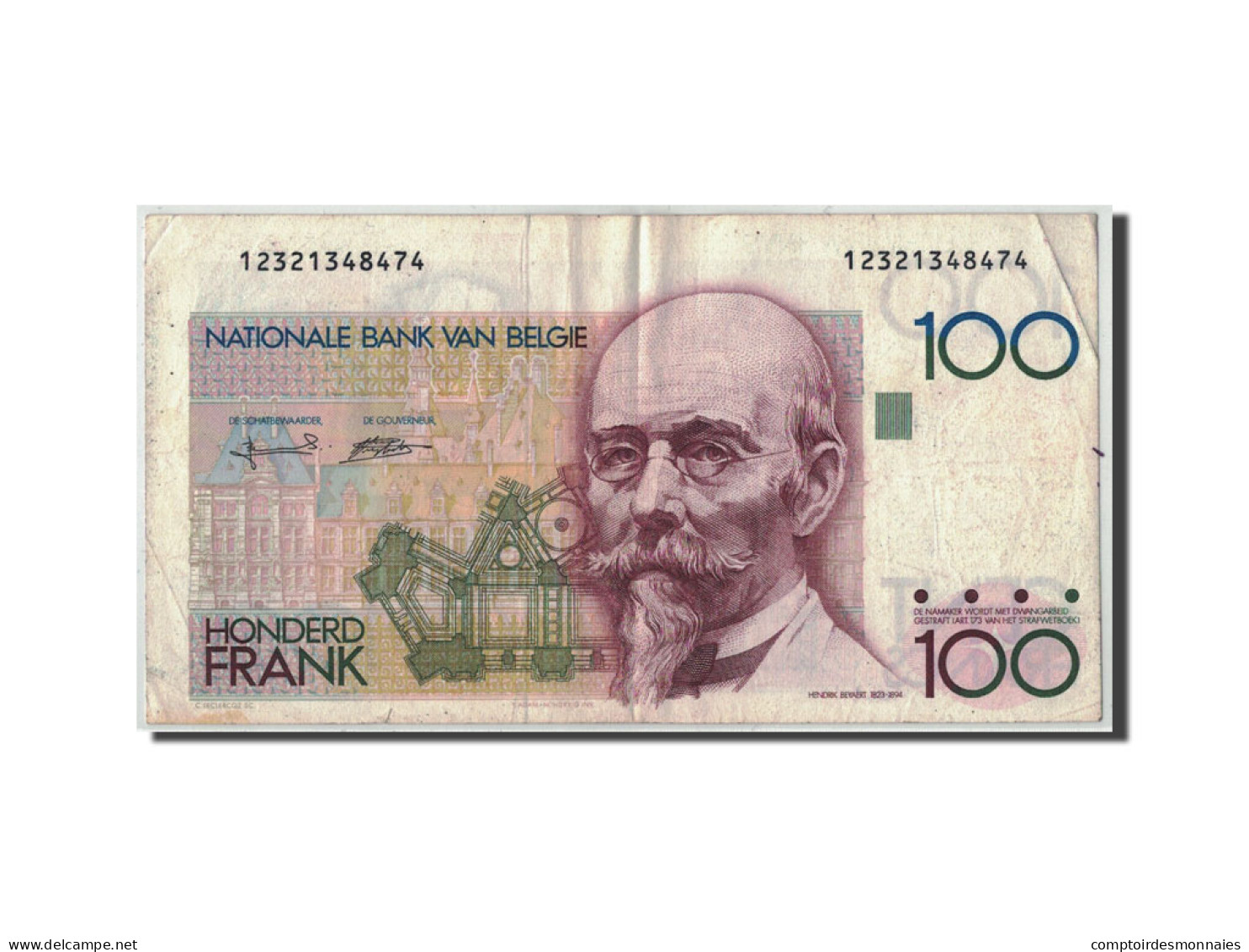 Billet, Belgique, 100 Francs, Undated (1978-81), KM:140a, TB - 100 Francs