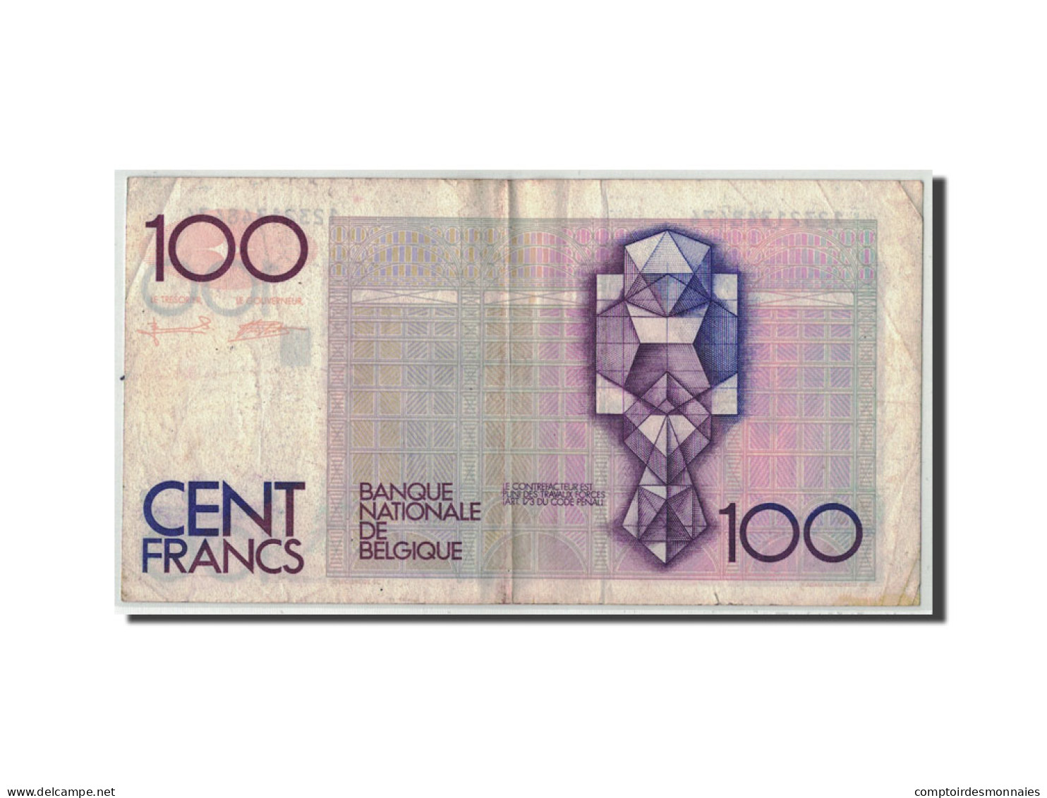 Billet, Belgique, 100 Francs, Undated (1978-81), KM:140a, TB - 100 Francs