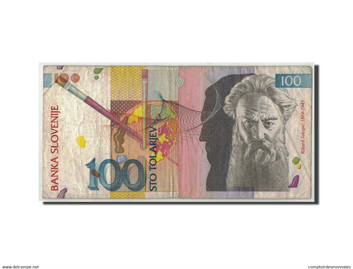 Billet, Slovénie, 100 Tolarjev, 1992, 1992-01-15, KM:14A, B+ - Slovenia