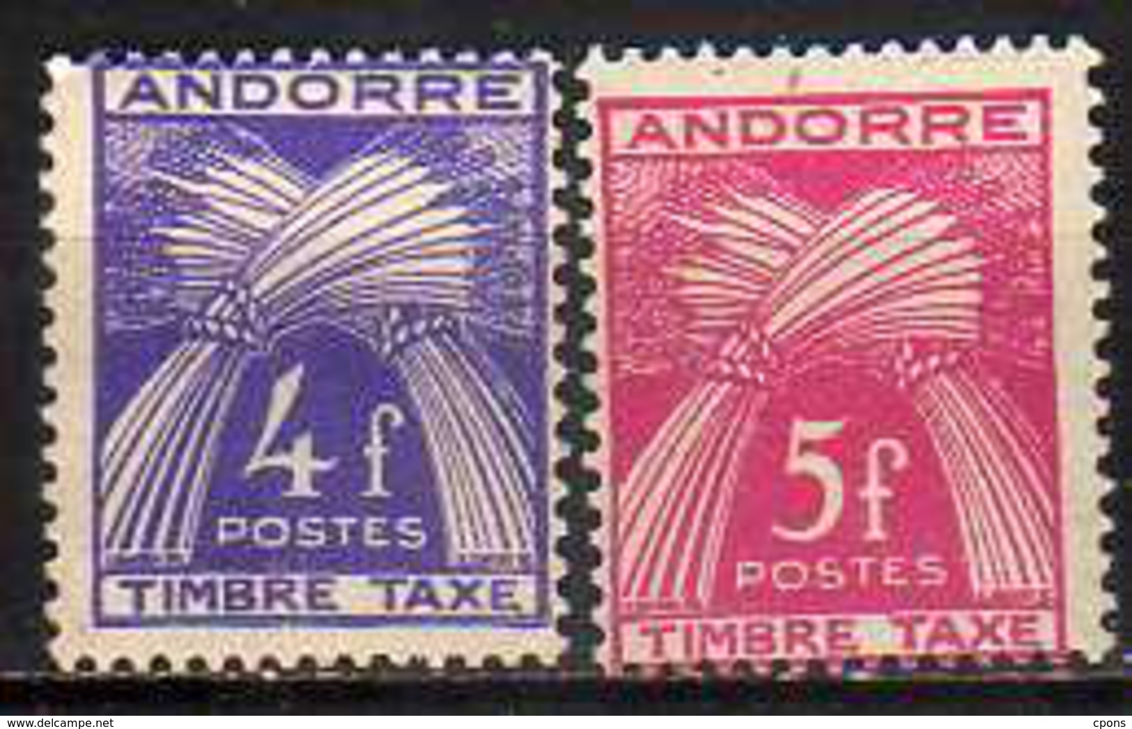 Andorre     Taxe 36/7  ** - Unused Stamps