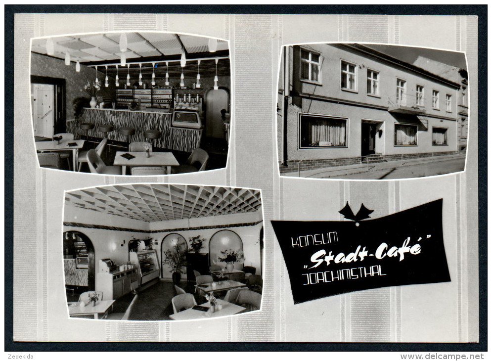 8225 - Alte MBK Ansichtskarte - Konsum Gaststätte Stadt Cafe - Joachimsthal - Gel 1971 - TOP - Joachimsthal