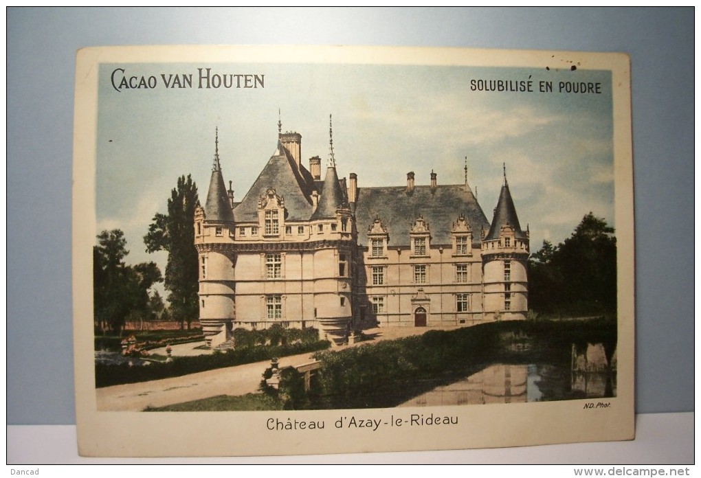 CACAO  VAN  HOUTEN   ---CHATEAU  D'AZAY-LE-RIDEAU   -- PUBLICITE - Van Houten