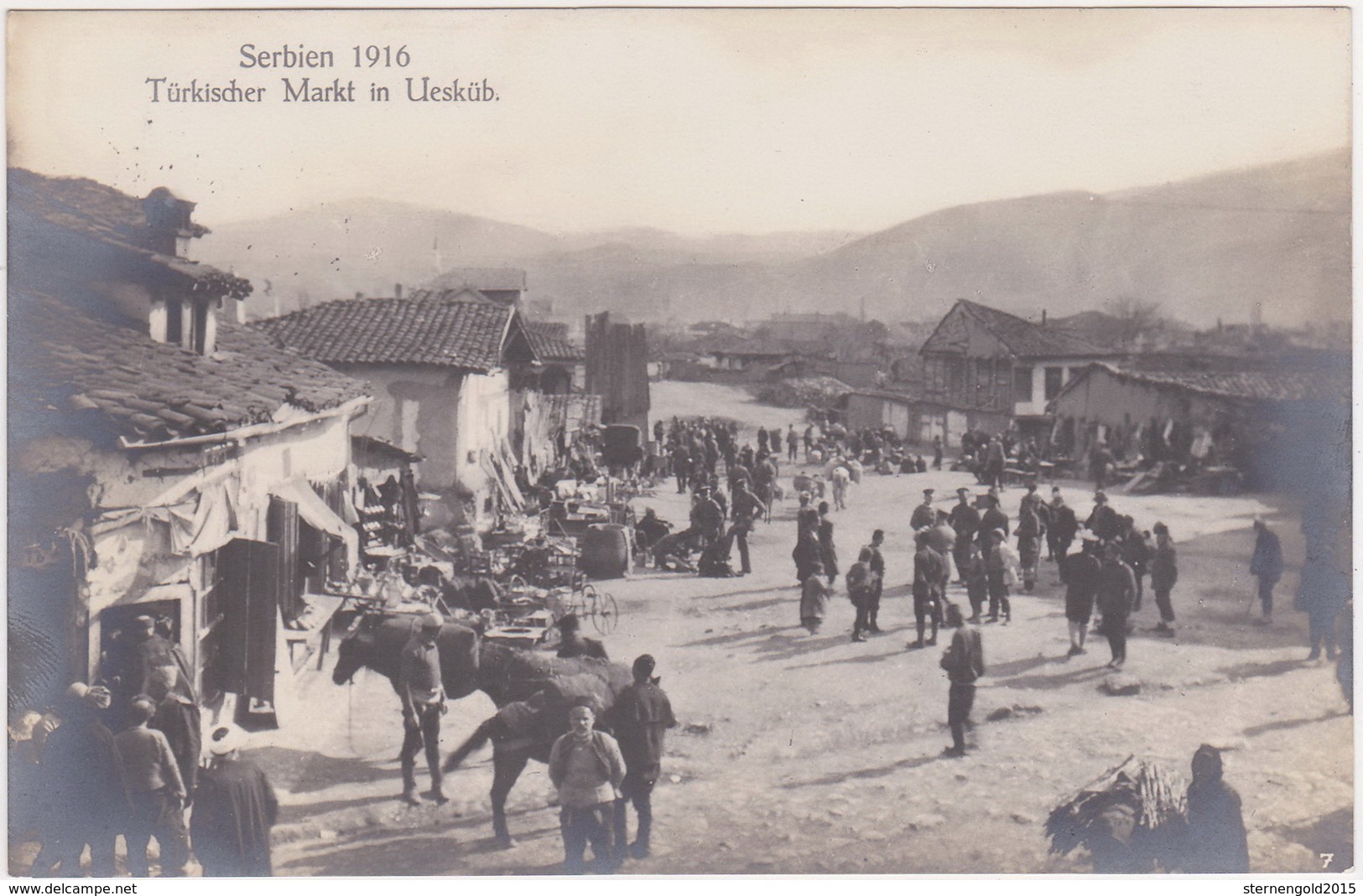 Macedonia - Skopje, Üsküb, Shkupi, Üsküp (Turkish Market) - Feldpost 1917 - Nordmazedonien