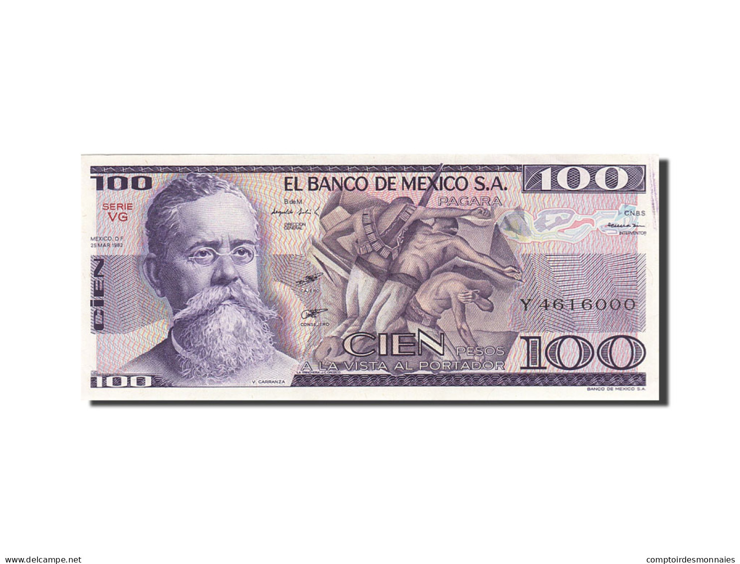 Billet, Mexique, 100 Pesos, 1981, 1982-03-25, KM:74c, SUP+ - Mexique