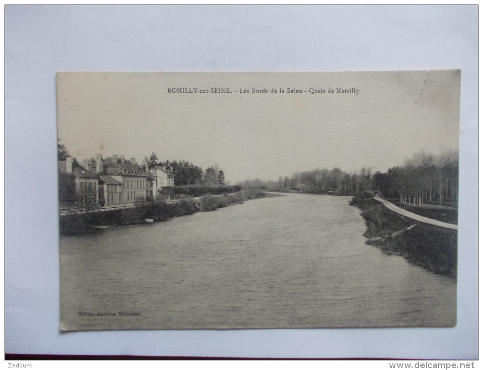 ROMILLY SUR SEINE Aube Les Bords De La Seine Quais De Marcilly - Romilly-sur-Seine