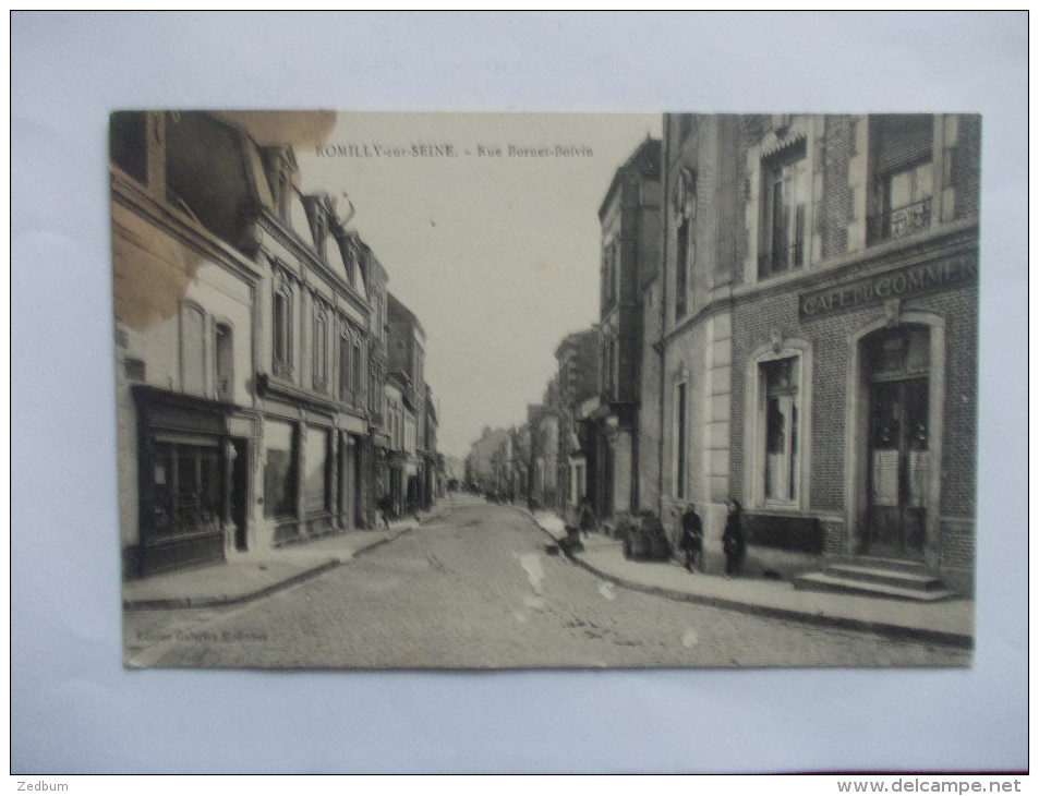 ROMILLY SUR SEINE Aube Rue Bornet Boivin Café Du Commerce - Romilly-sur-Seine