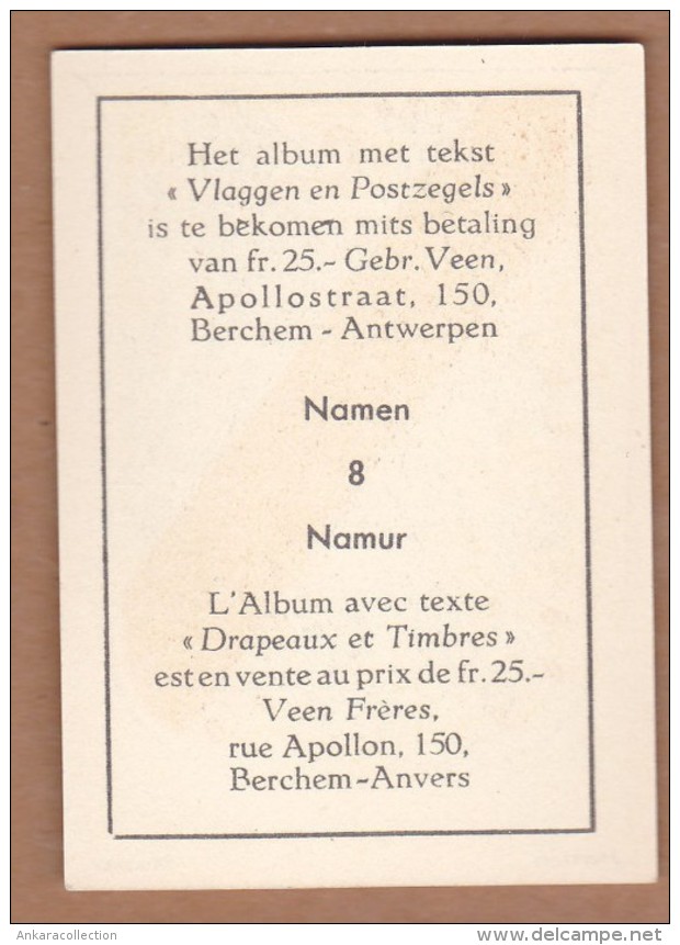 AC - Flags And Stamps Drapeaux Et Timbres  8 NAMEN NAMUR - Andere & Zonder Classificatie