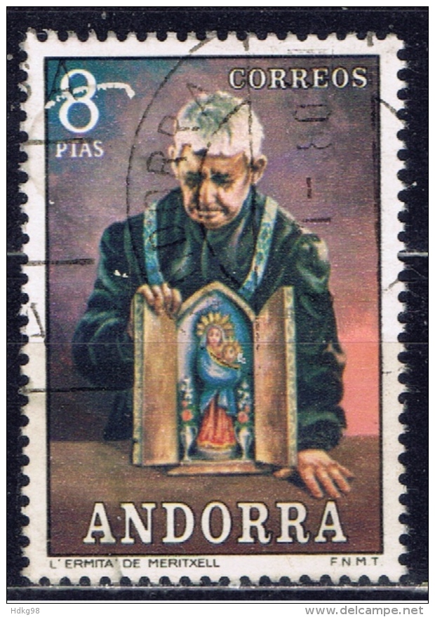 ANDE+ Andorra 1972 Mi 81 Einsiedler - Used Stamps