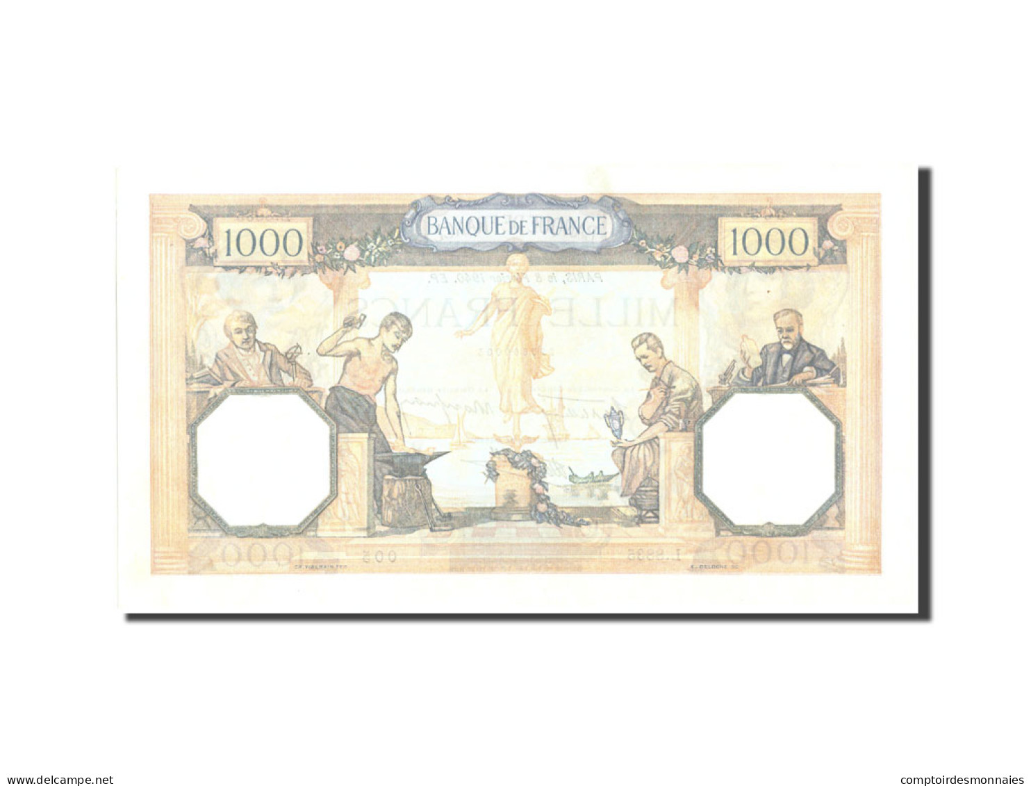 Billet, France, 1000 Francs, 1 000 F 1927-1940 ''Cérès Et Mercure'', 1940 - 1 000 F 1927-1940 ''Cérès Et Mercure''