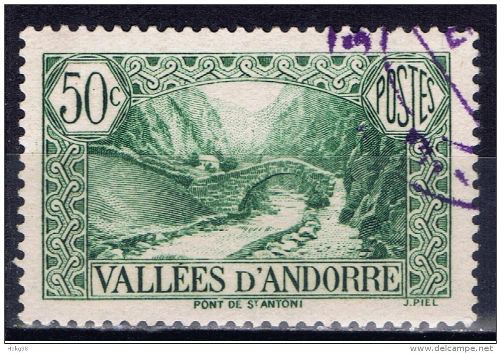 ANDF+ Andorra 1941 Mi 76 Brücke - Used Stamps