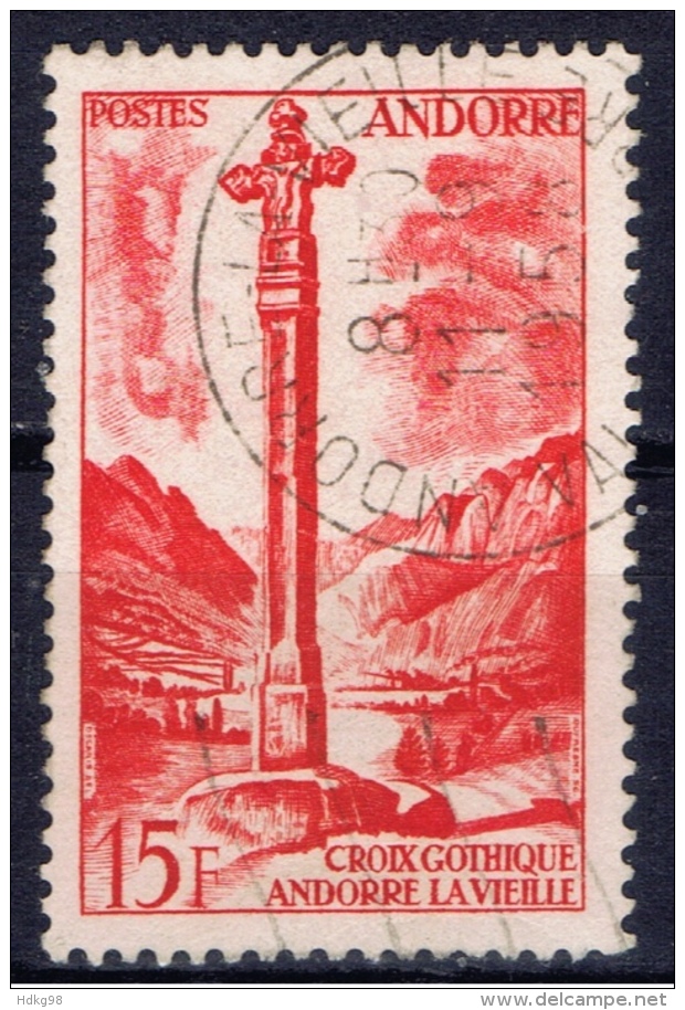 ANDF+ Andorra 1955 Mi 150 Gotisches Kreuz - Oblitérés