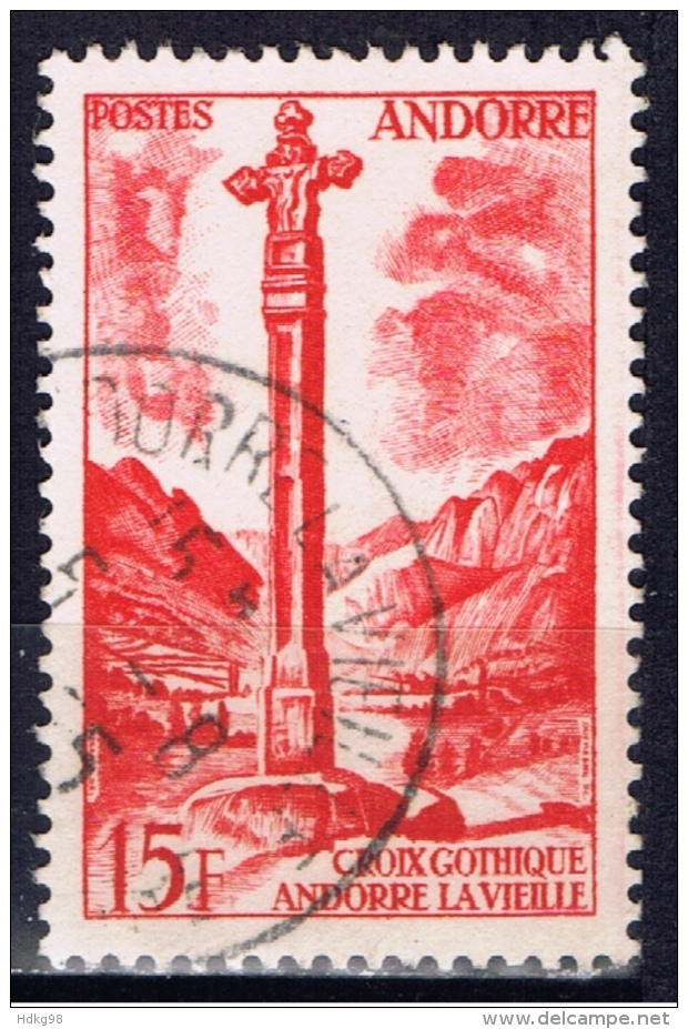 ANDF+ Andorra 1955 Mi 150 Gotisches Kreuz - Usados