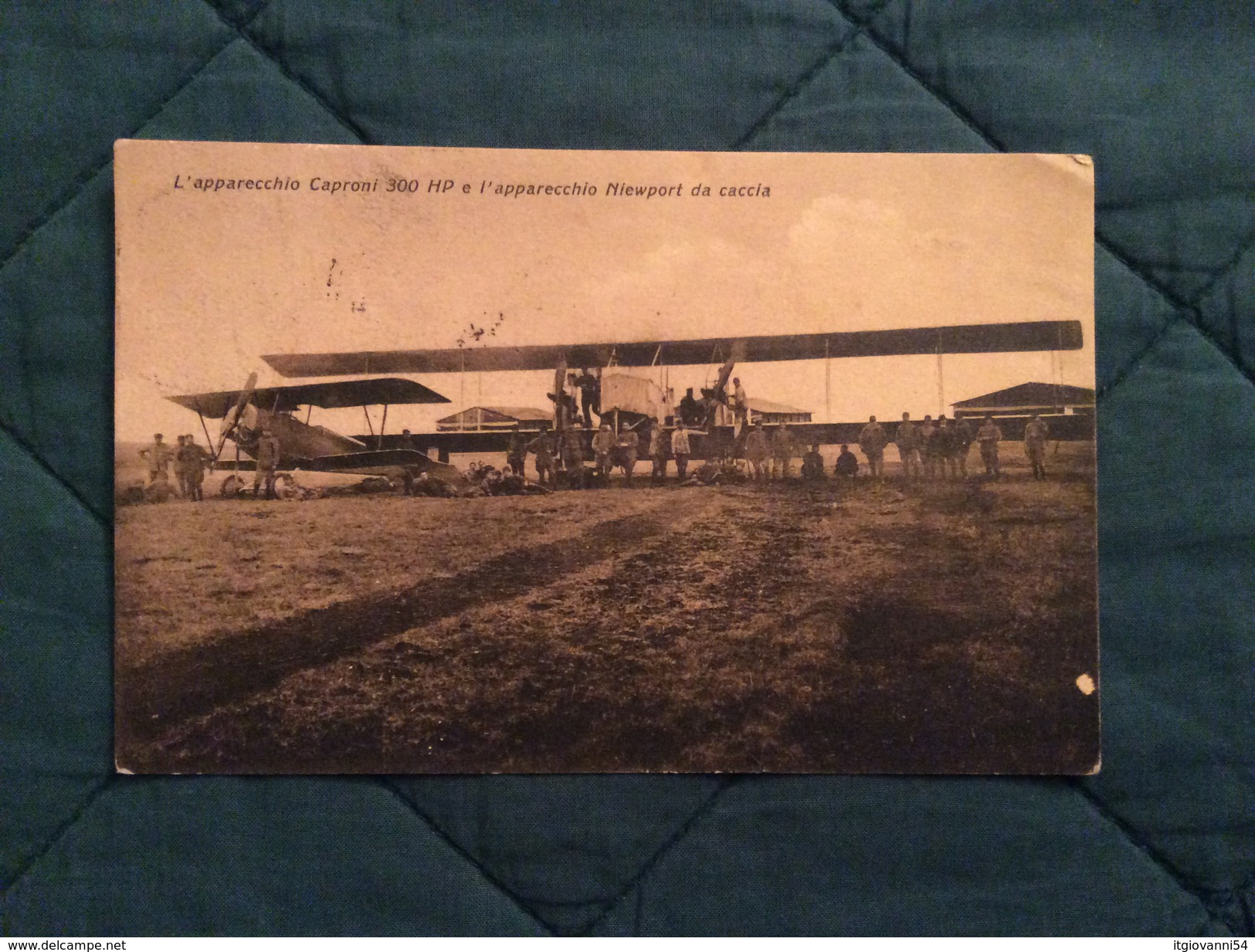 Cartolina Apparecchi Caproni Hp E Newport Da Caccia Guerra 15-18 Viaggiata Nel 1917 - Guerra 1914-18