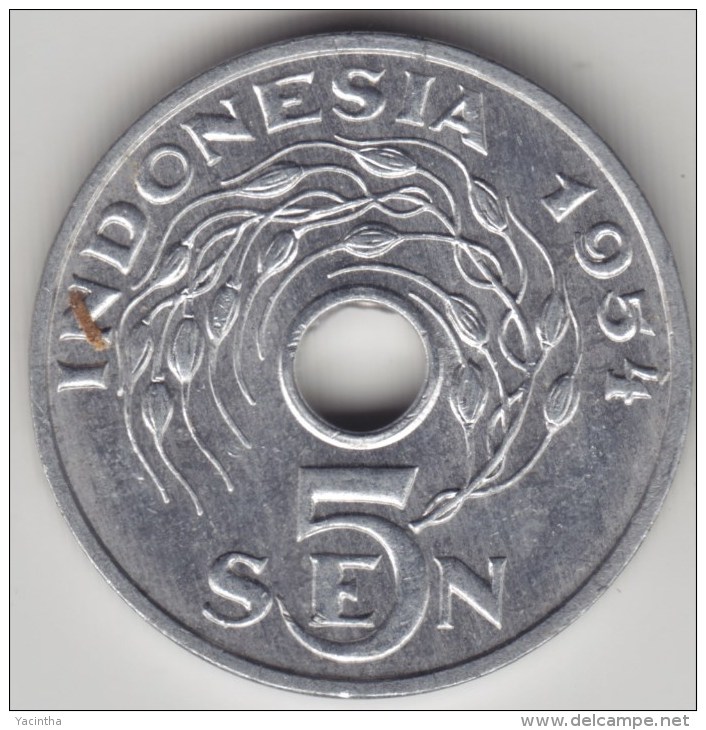 @Y@    Indonesie  5 Sen   1954  UNC       (3992) - Indonesia