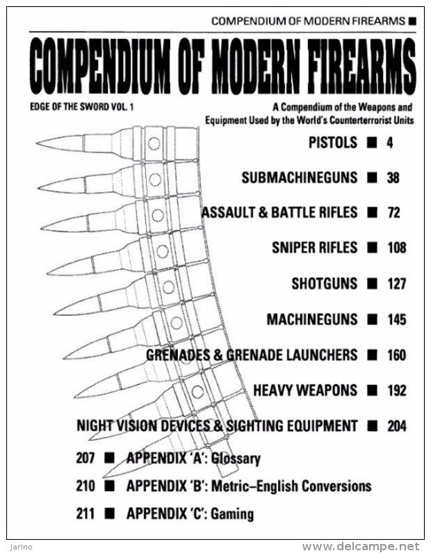 Compendium Of Modern Firearms, 226 Pages Sur DVD, Weapons Used By The World's Counterterrorist Units, Issue 1991 - Verenigde Staten