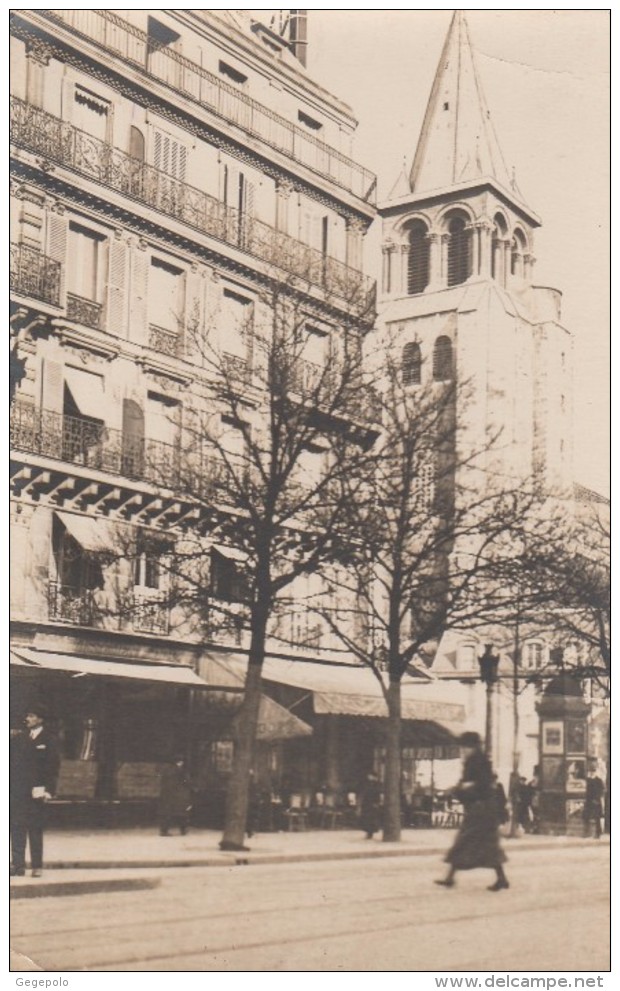 PARIS - Café  LES DEUX MAGOTS ( Carte Photo ) - Cafés, Hotels, Restaurants