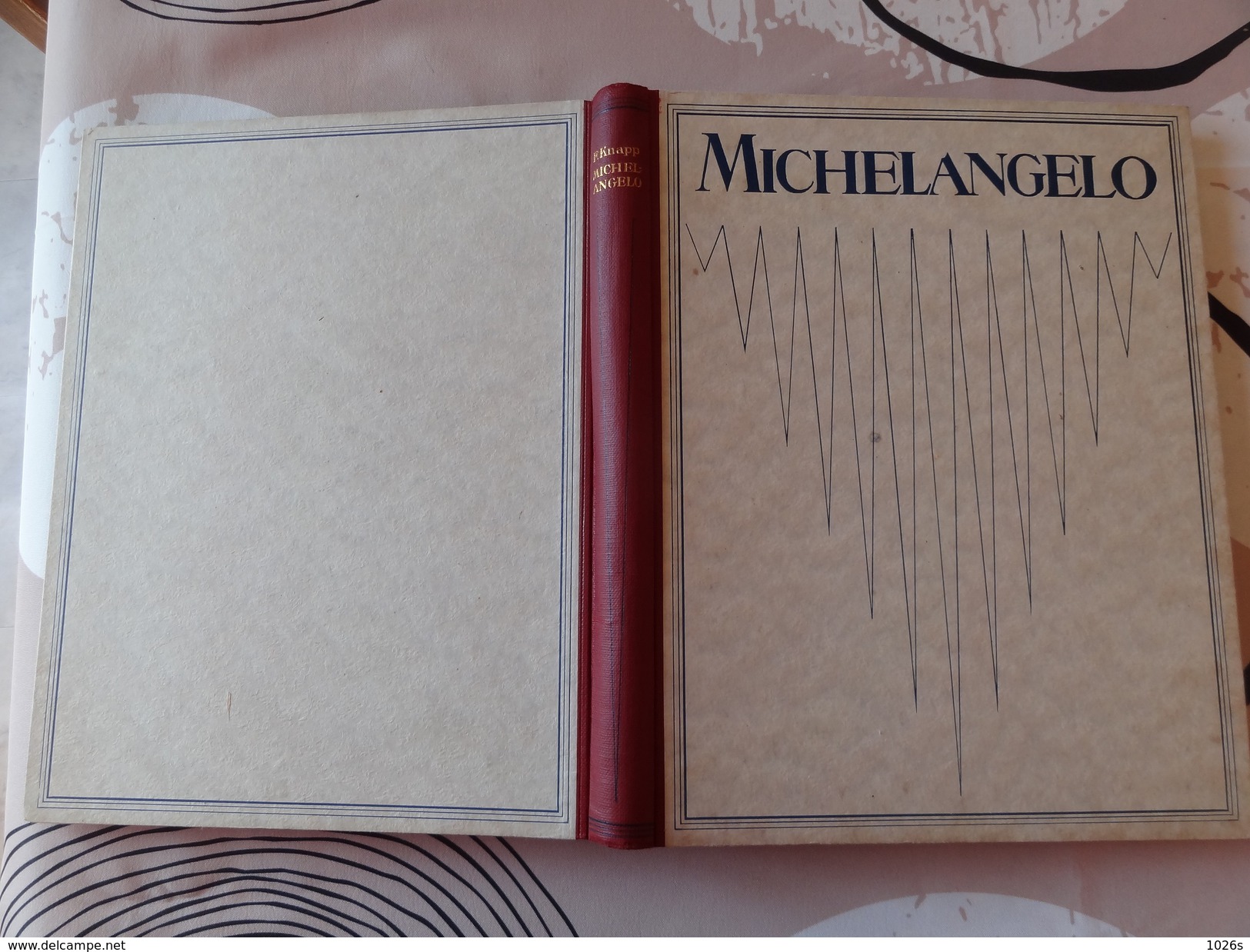 LIVRE D'ART SUR MICHELANGELO DE 1923 PAR FRITZ KNAPP PAR LES EDITIONS F.BRUCKMANN - MUNCHEN - Musea & Tentoonstellingen