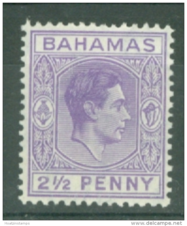 Bahamas: 1938/52   KGVI    SG153a    2½d   Violet  MH - 1859-1963 Colonia Británica