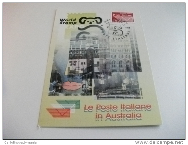 STORIA POSTALE FRANCOBOLLO COMMEMORATIVO SIMBOLO ITALIA LE POSTE ITALIANE IN AUSTRALIA MELBOURNE - Melbourne