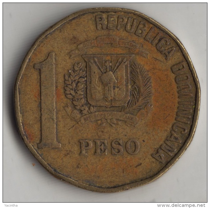 @Y@    Dominicaanse Republiek   1 Peso   1993     (4016) - Dominikanische Rep.