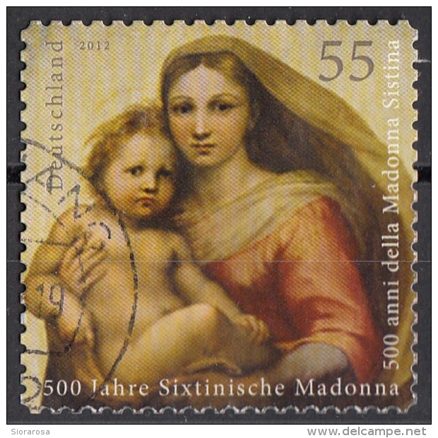 Germania 2012 "Madonna Sistina" Quadro Dipinto Da Raffaello Viaggiato Used Paintings Tableaux - Madonna