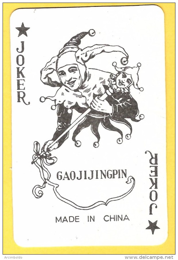 Joker Avec Sceptre GAOJIJINGPIN Noir Et Blanc - Verso Bleu - Kartenspiele (traditionell)