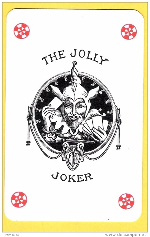 The Jolly Joker - Noir Avec étoiles Rouges - Verso Le Bridgeur - Speelkaarten