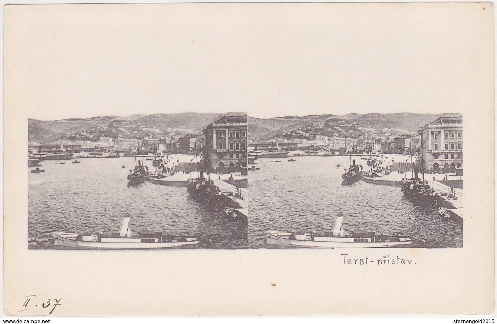 Italia - Trieste, Trst, Triest (Stereoskopie Karte) 1902 - Trieste