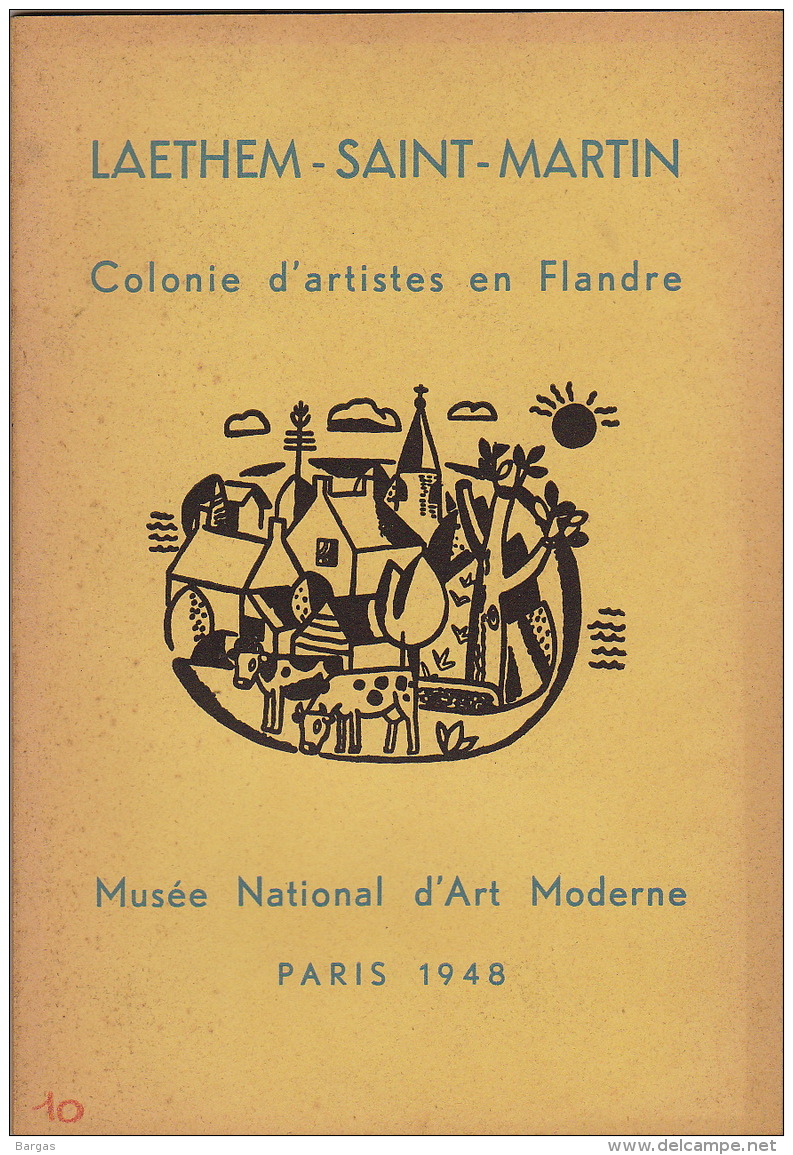 Catalogue Exposition Artiste De Laethem Saint Martin 1948 Art Moderne à Paris Permeke Claus Mine Sadeleer Woesstijne .. - Art