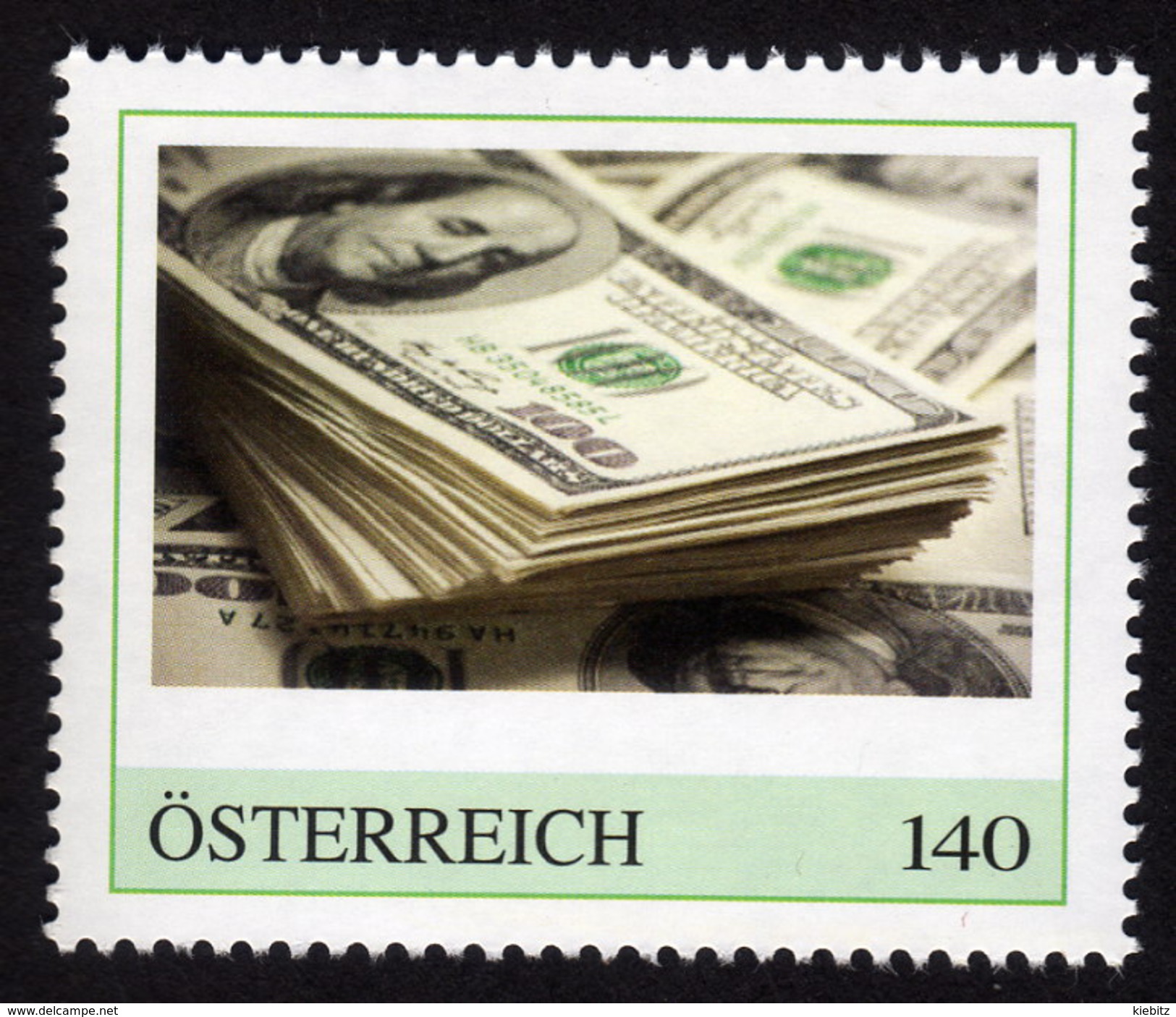 ÖSTERREICH 2015 ** US Doller Noten - PM Personalized Stamp MNH - Personnalized Stamps