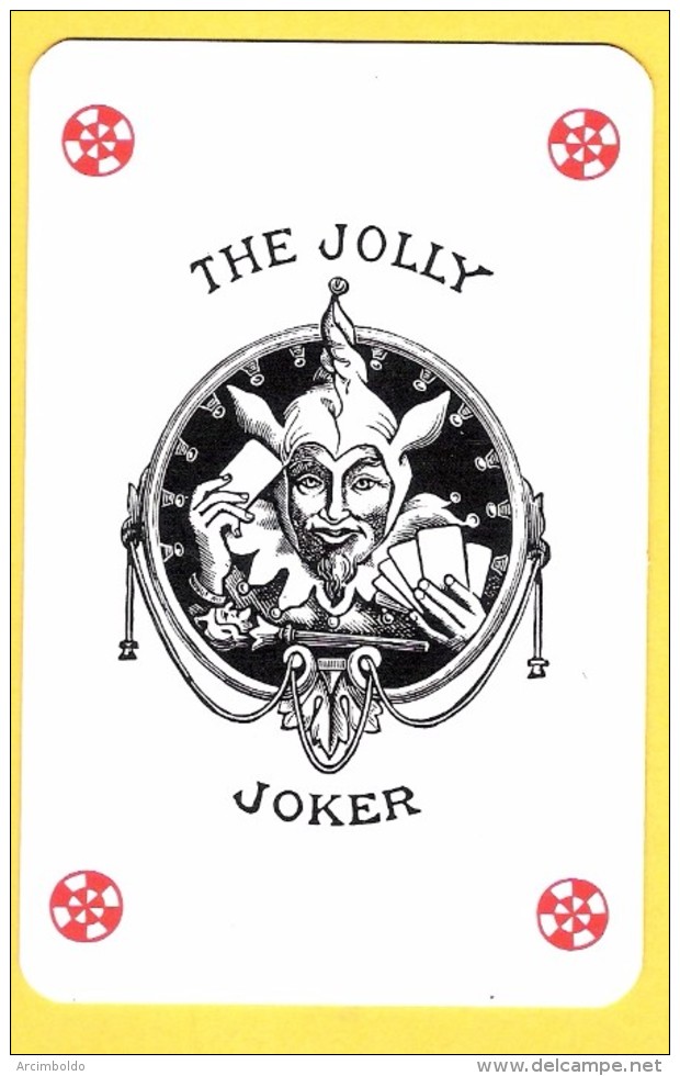 The Jolly Joker - Noir Avec étoiles Rouges - Verso Glacier Ciaccia, Glaces Icecream - Speelkaarten