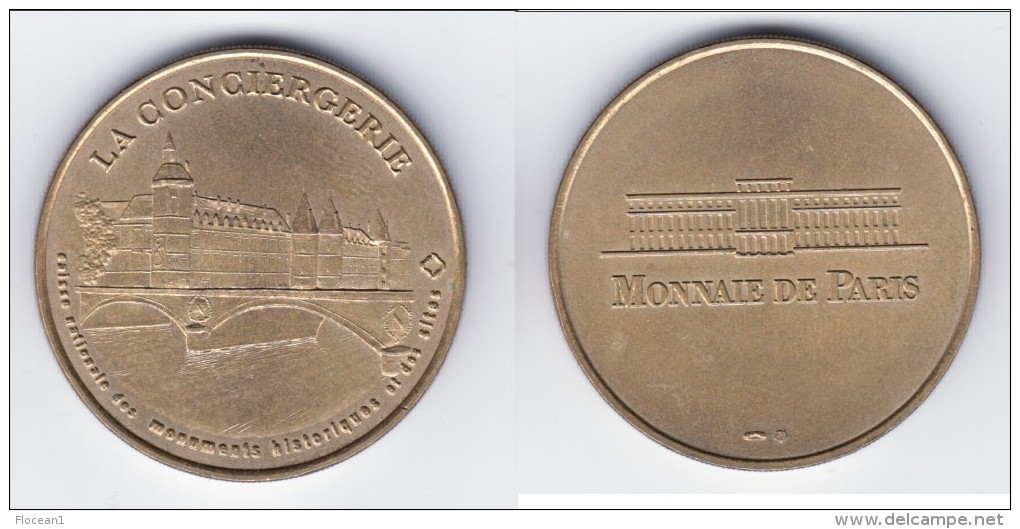 **** 75001 - PARIS - LA CONCIERGERIE 1998 - NON DATEE - MONNAIE DE PARIS **** EN ACHAT IMMEDIAT !!! - Non-datés