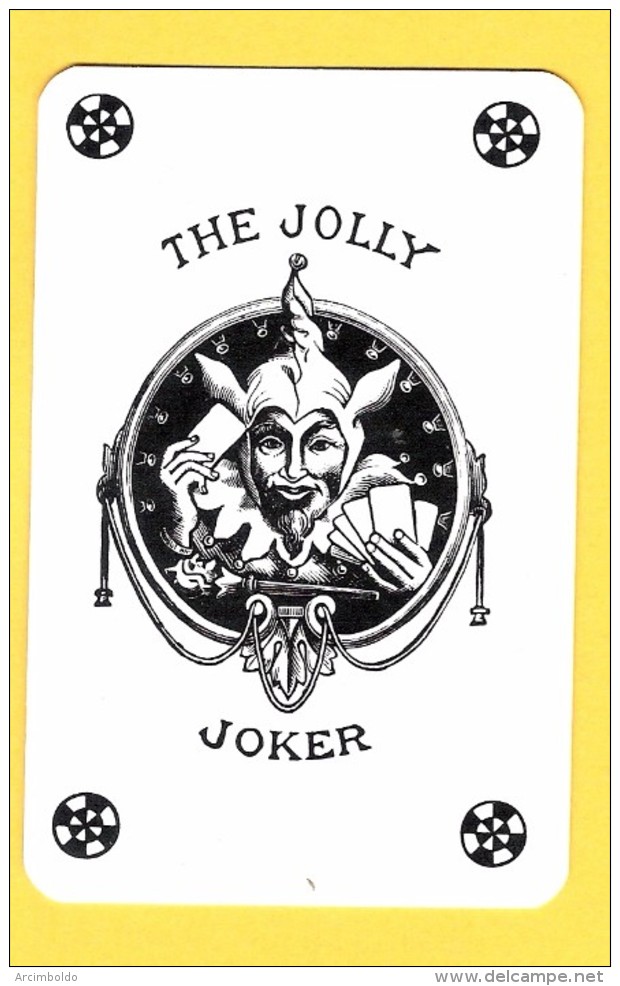 The Jolly Joker - Noir Avec étoiles Noires - Verso Calpam - Speelkaarten