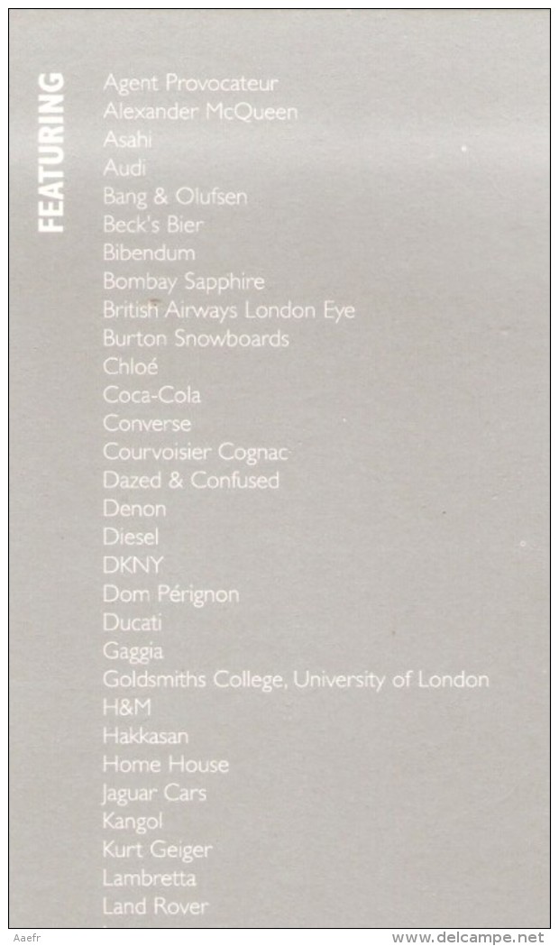 Livre, BOOK Of BRAND LEADERS - Britain's Coolest Brands 2003 - Jaguar - Lavazza - Kultur