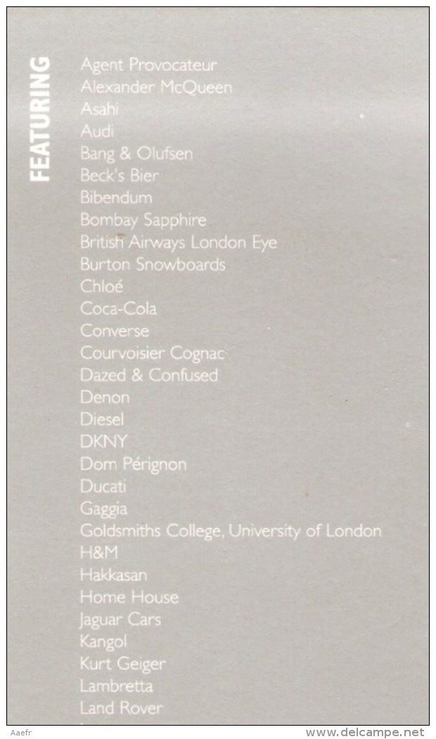 Livre, BOOK Of BRAND LEADERS - Britain's Coolest Brands 2003 - Jaguar - Lavazza - Culture