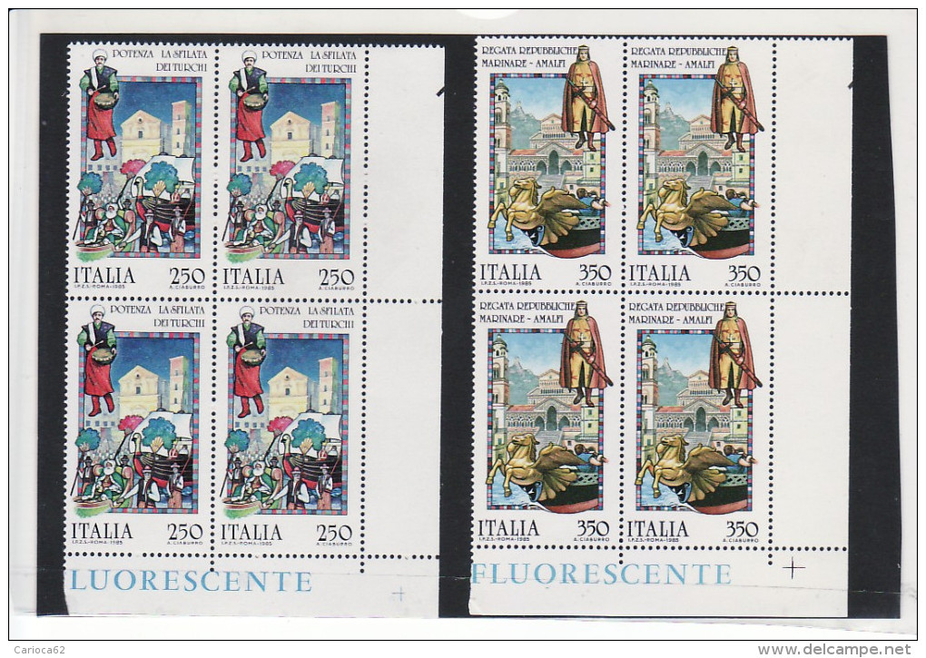 1985 - F O L C L O R E - QUARTINA NUOVA MNH**  VEDI++++ - 1981-90:  Nuovi